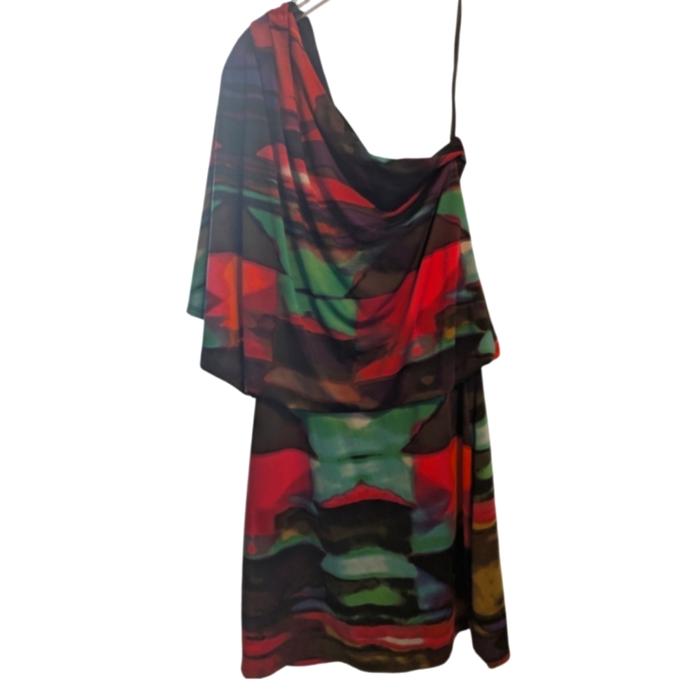 Y2k Jessica Simpson one‎ shoulder dress.